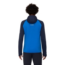 Mammut Fleece Jacket Aconcagua ML (Midlayer) with Hood ice blue/navy blue Men